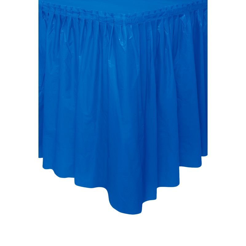 Falda de Plástico para Mesa Azul Intenso