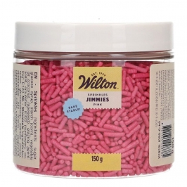 Fideos de azúcar rosas Jimmies Wilton 150 g para repostería