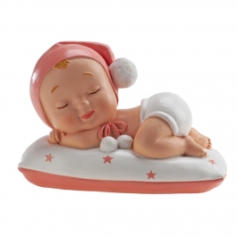 Figura Bautizo Niña Dormida 9 cm - Dekora