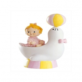 Figura para tarta niña bautizo en foca