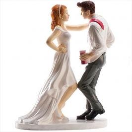 Figura para tartas novios bailando 14,5cm