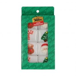 Figuras de azúcar navideñas