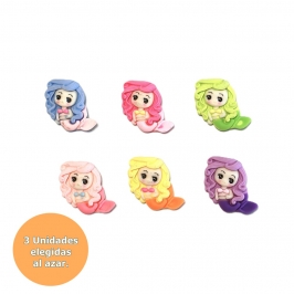 Figuritas para Roscón Sirenas con Iman - 3 ud