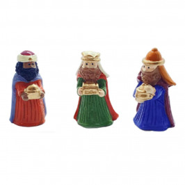 Figuras Roscón Reyes Magos Túnica 3 ud