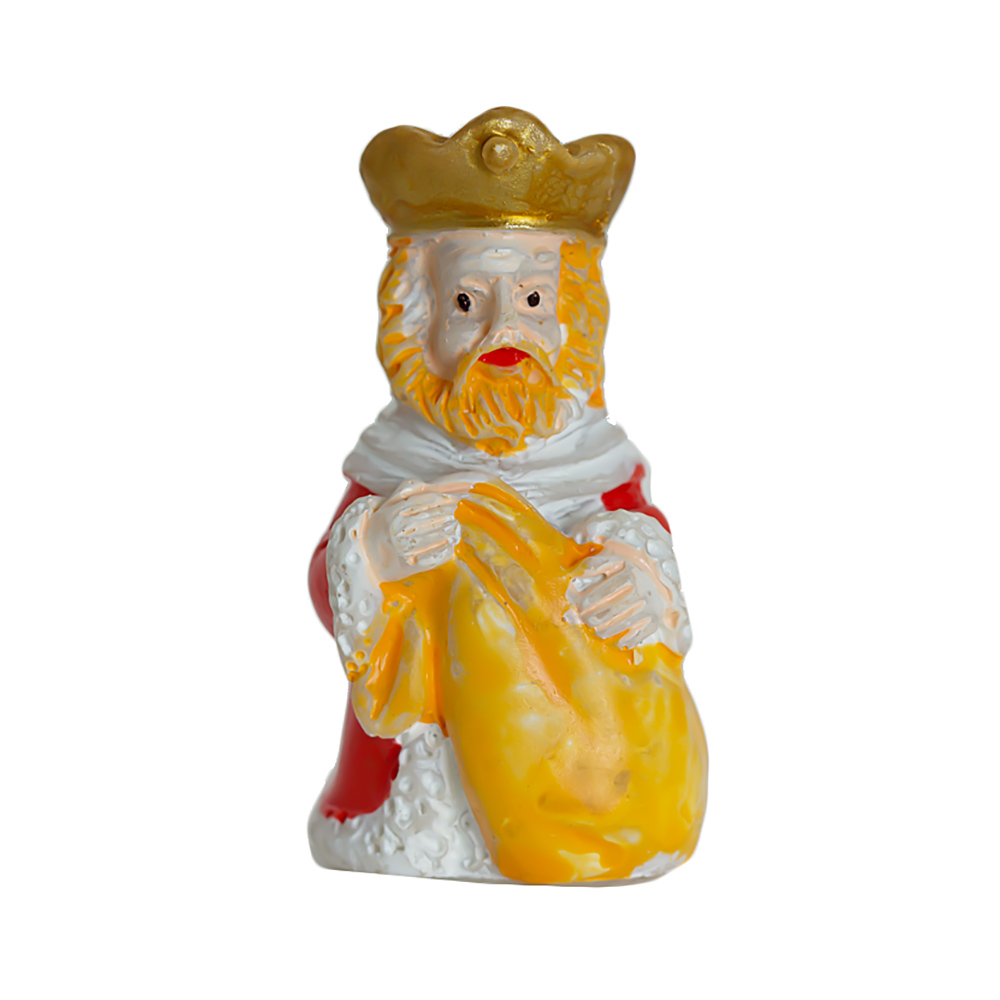 Figurita Roscón de Reyes Rey Gaspar Lujo