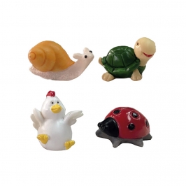 Figuritas Roscón de Reyes Animales 4 ud