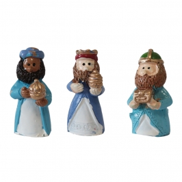 Figuritas Roscón de Reyes Melchor, Gaspar y Baltasar Luxe