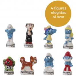 Figuritas Roscón de Reyes Pitufos 4 ud