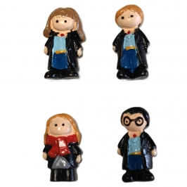 Figuritas para Roscón Escuela de Magia - 4 ud