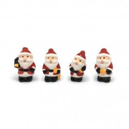 Figuritas Roscón de Reyes Papá Noel 4 ud
