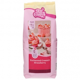 FunCakes Enchanted Cream fresa 900g mezcla para crema pastelera ligera