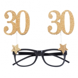 Gafas 30 Cumpleaños Dorado