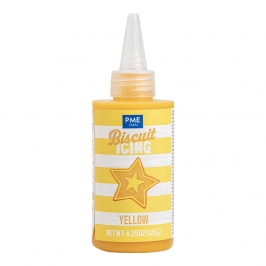 Glaseado amarillo para galletas PME 120 g listo para usar