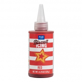 Glaseado para galletas rojo PME 120 g listo para usar