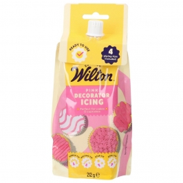 Glaseado rosa Wilton Decorator Icing de 212 g listo para usar