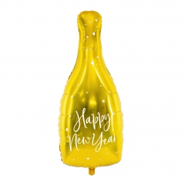 Globo Botella Happy New Year Dorado 82 cm