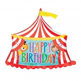 Globo de foil de cumpleaños con forma de circo de 71 cm