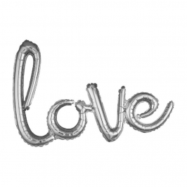 Globo de Foil Love Plata
