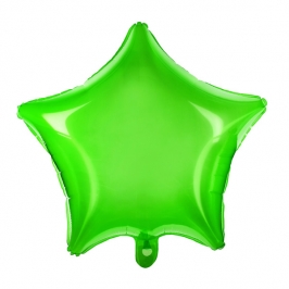 Globo Estrella Transparente Verde 48 cm