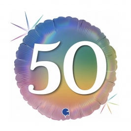 Globo Foil 50 Cumpleaños Multicolor 46 cm
