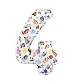 Globo Foil Bluey 4 Años 75 cm
