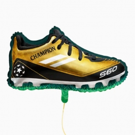 Globo foil bota de oro fútbol 45 x 79 cm