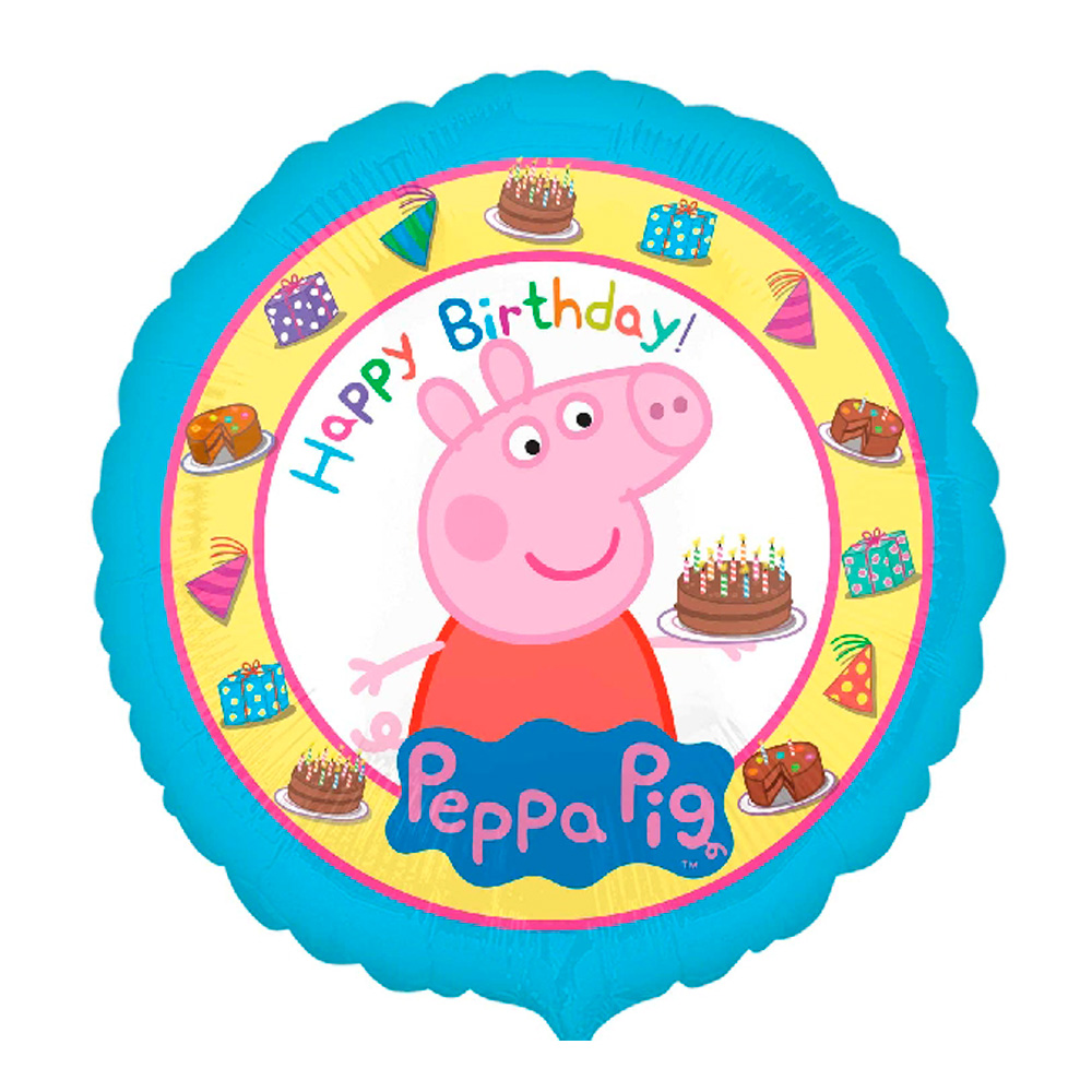 Peppa pig de globo - decoración con globos 
