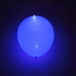 Globo LED color Azul 5 Unidades
