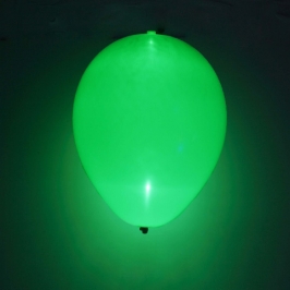Globo LED color Verde 5 Unidades