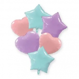 Globos-en tonos pastel-6-unidades