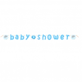 Guirnalda Baby Shower Elefante Azul