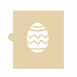 Stencil Huevo de Pascua Zig Zag 5 cm
