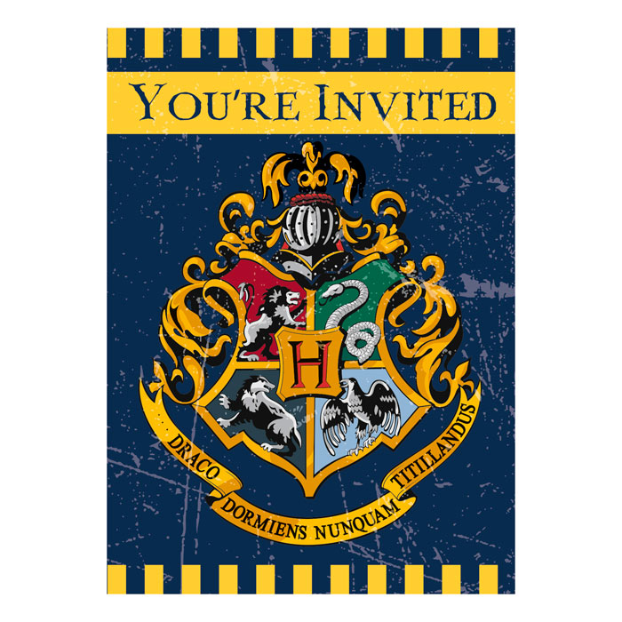  Invitaciones de Cumpleaños Harry Potter