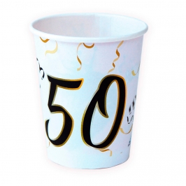 Juego 8 Vasos 50Cumpleaños