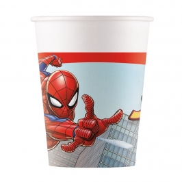 Juego 8 Vasos Spiderman 