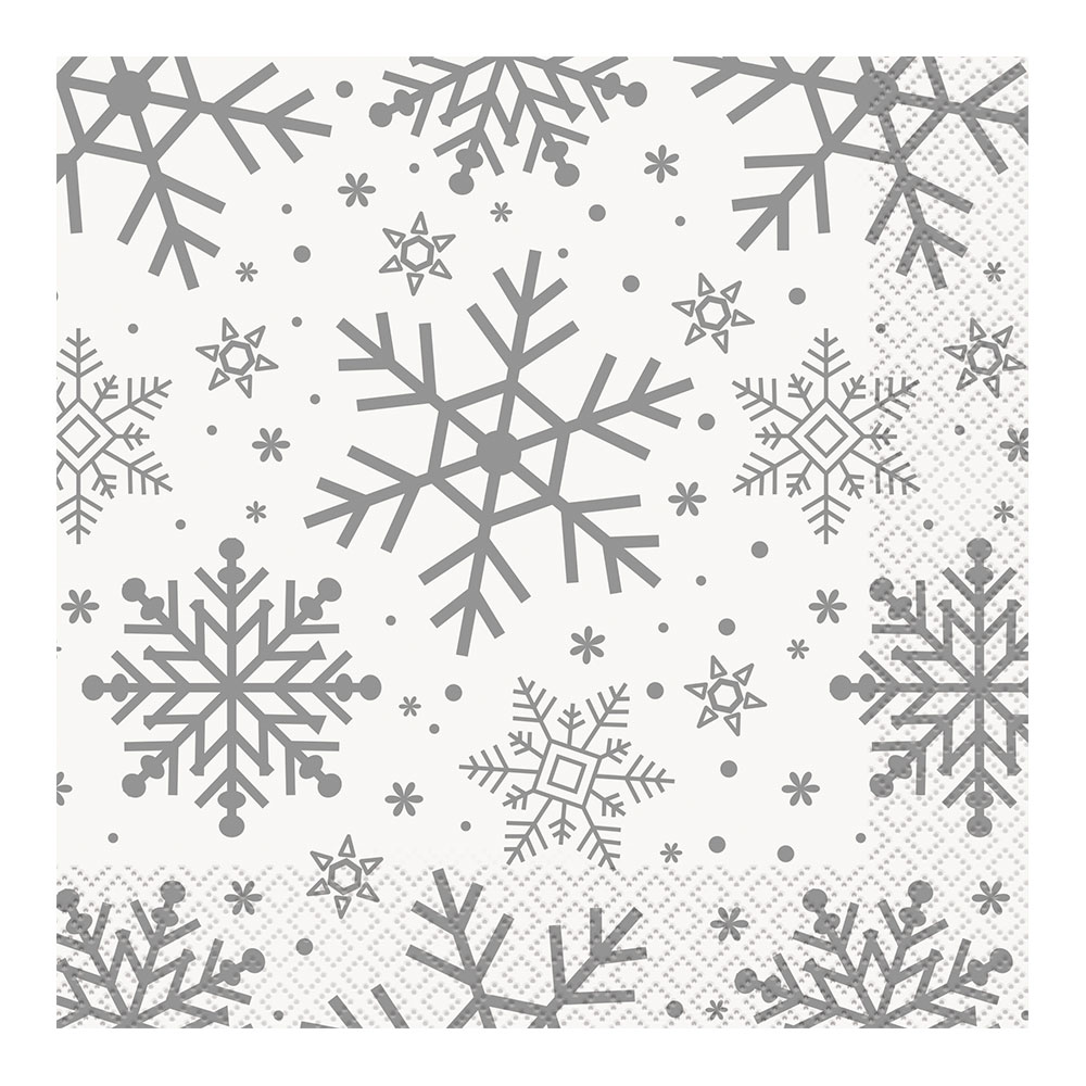 Copo de Nieve Navidad Personalizado Servilletas-Material
