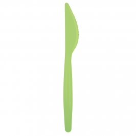 Juego de 20 cuchillos de plástico en verde