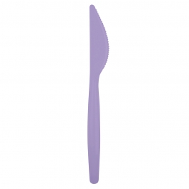 Juego de 20 cuchillos de plástico lilas