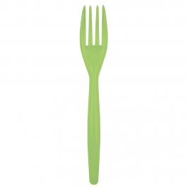 Juego de 20 tenedores de plástico en verde