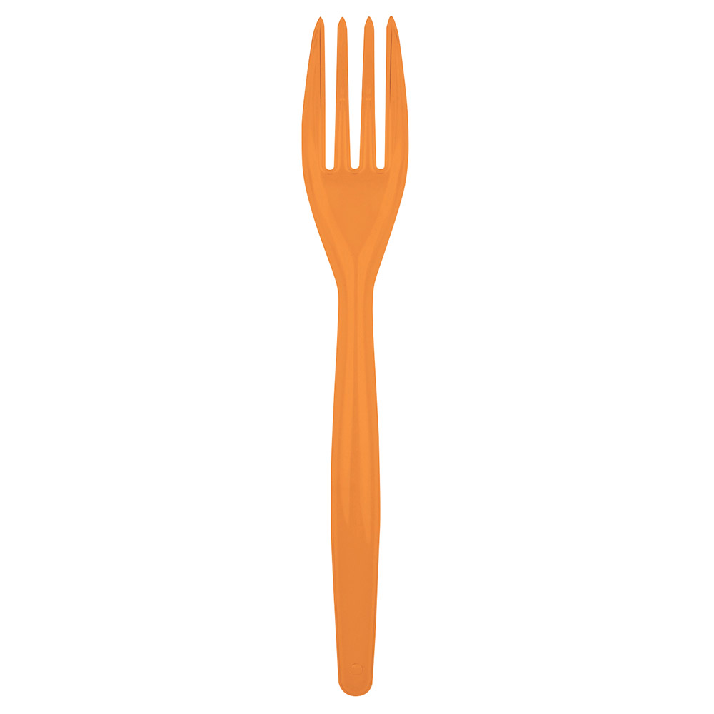 Juego de 20 Tenedores de Plástico Naranja