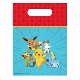 Juego de 6 Bolsas para Chuches Pokémon