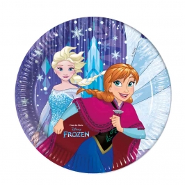 Juego de 8 platos de Frozen 23cm