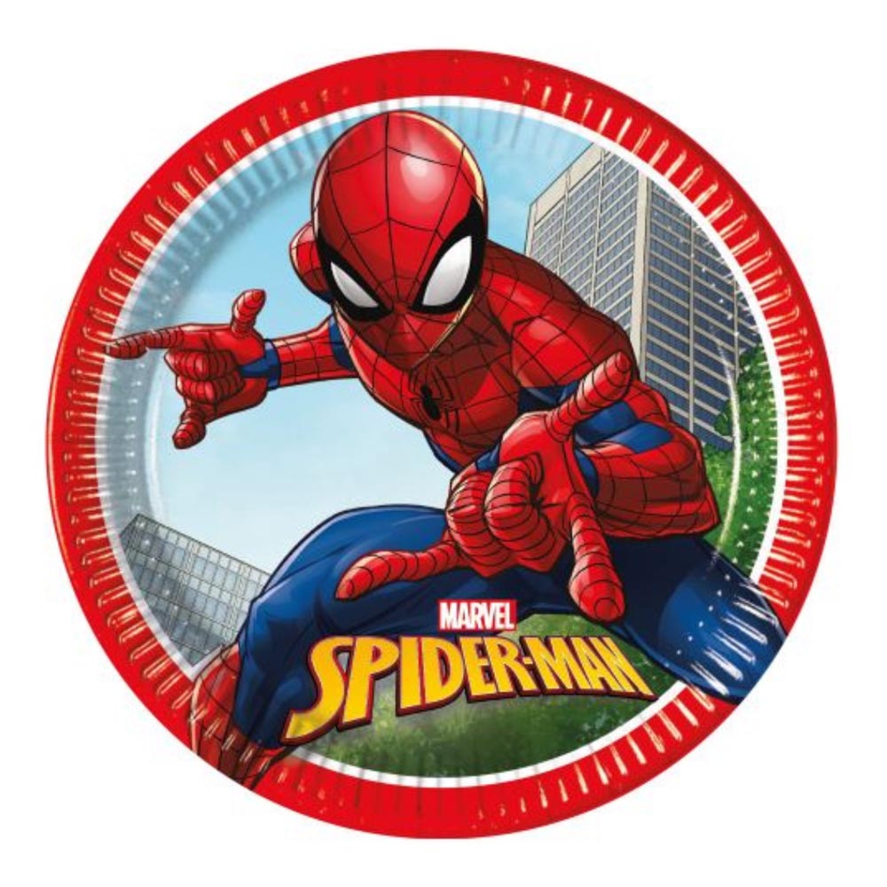 ▷ Juego de 8 Platos Spiderman 22 cm - My Karamelli ✓