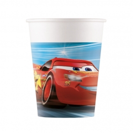 Juego de 8 vasos desechables Cars