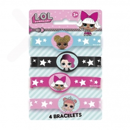 Kit 4 Pulseras LOL Surprise 