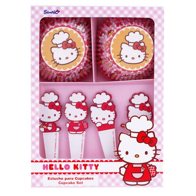 SET CUBIERTOS ESTUCHE CON PALITOS HELLO KITTY