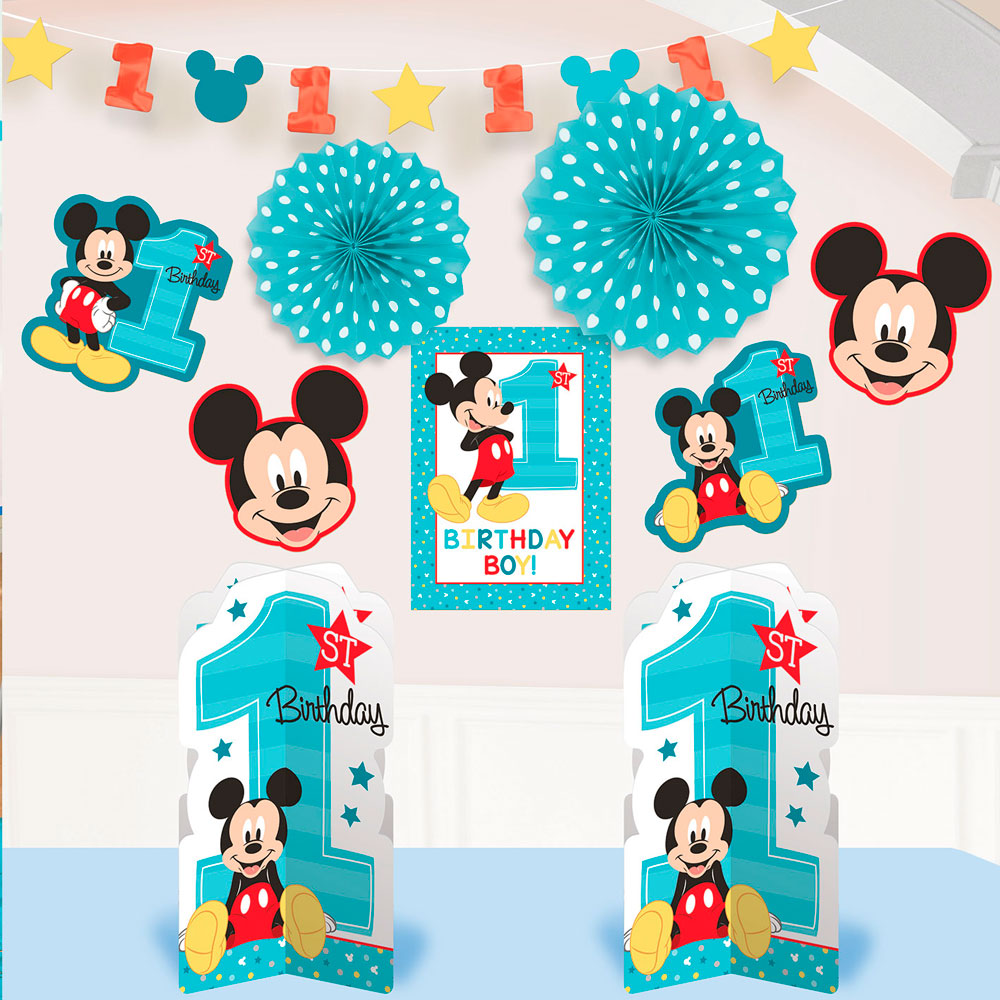 Decoracion Mickey Mouse 1 Ano Envio 24 Horas