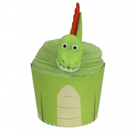 Kit para Cupcakes Dinosaurio 6 ud