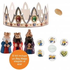 Kit para roscón de reyes Minions (6 pcs)