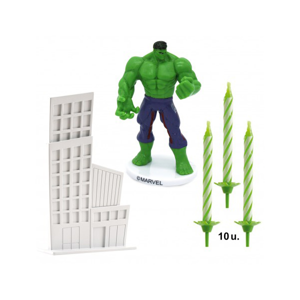 financiero Temporizador Modernizar ▷ Kit para Decorar Tartas Hulk - My Karamelli ✓